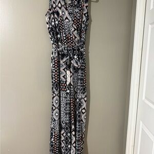 BeBop Black and White Jumpsuit Chic and Versatile